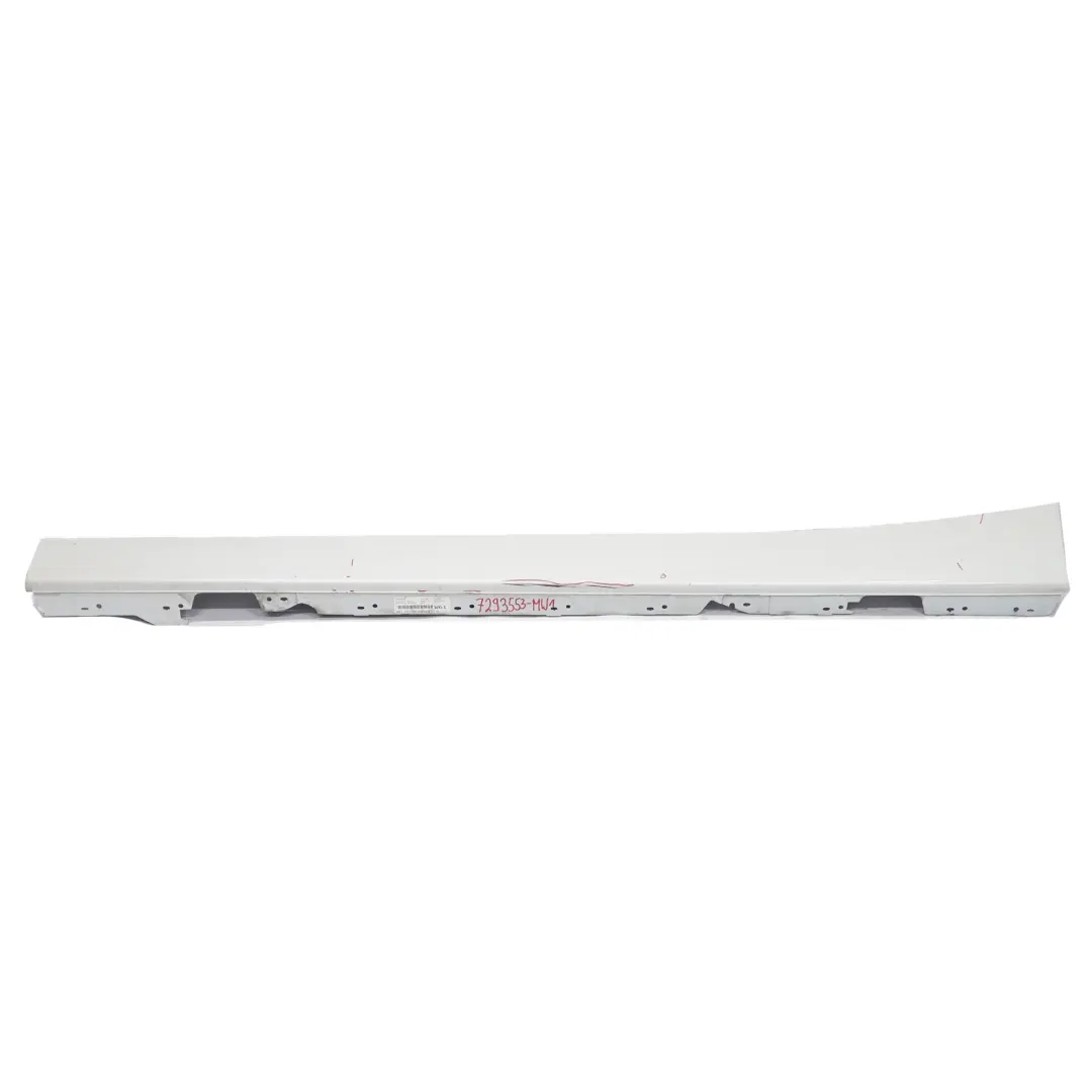 BMW F20 Faldón lateral Tapa de umbral de puerta Izquierda Blanco mineral - A96 - SKU 7293553-MW1 - Número de pieza 7293553