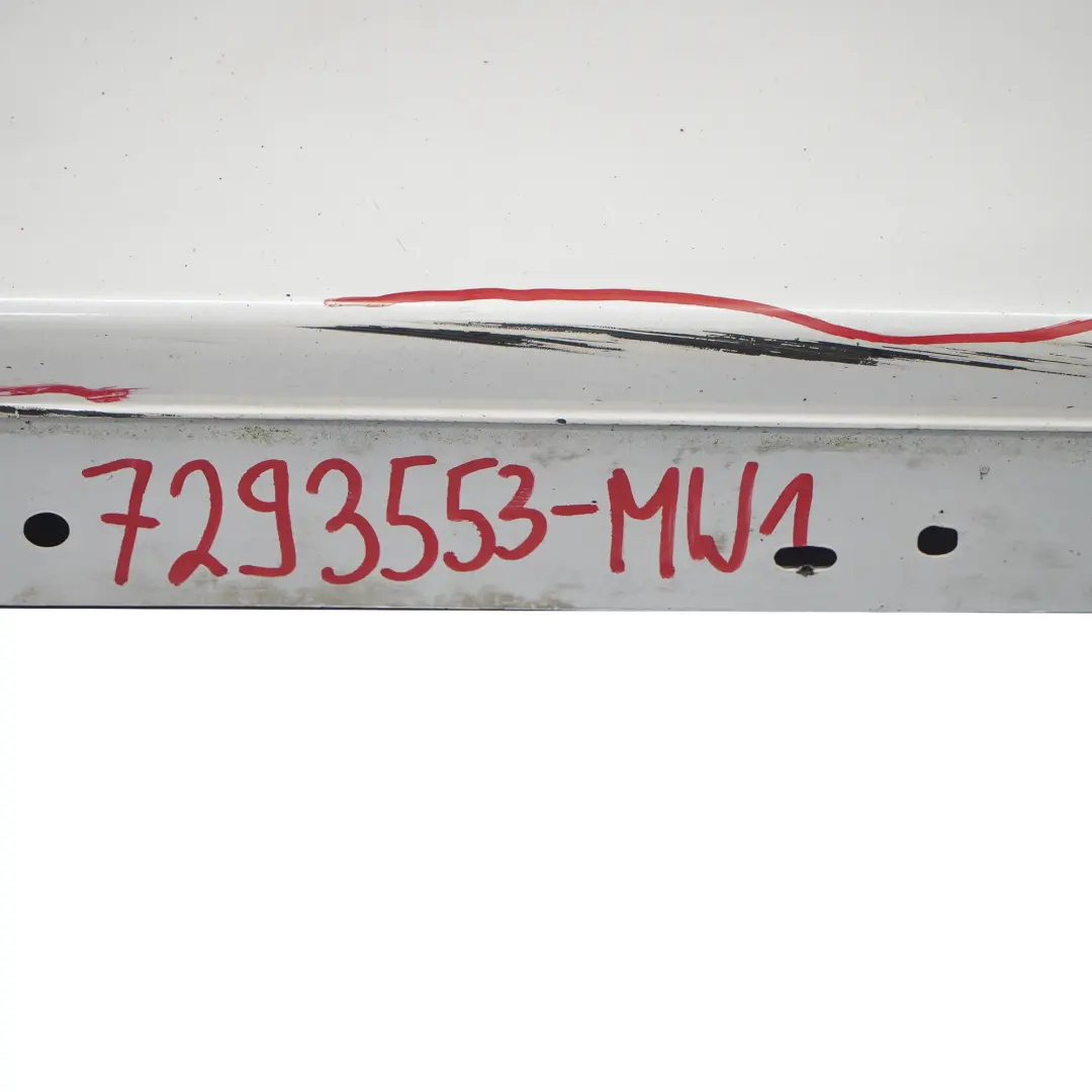 BMW F20 Seitenschwellerleiste Abdeckung links Mineralweiß Metallic - A96 - SKU 7293553-MW1 - Teilenummer 7293553