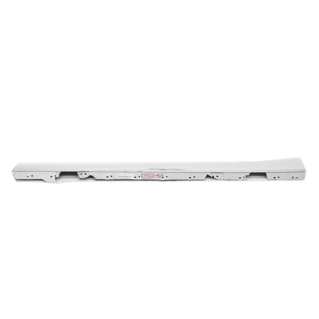 BMW F20 Faldón lateral Tapa de umbral de puerta Izquierda Blanco mineral - A96 - SKU 7293553-MW1 - Número de pieza 7293553