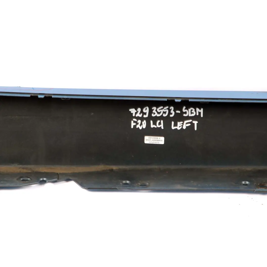 Sill Strip Side Skirt Left N/S Seaside Blue Metallic - C1R to BMW F20 with Part number 7293553 BMW F20 Sill Strip Side Skirt Left N/S Seaside Blue Metallic - C1R - SKU 7293553-SBM - Part number 7293553