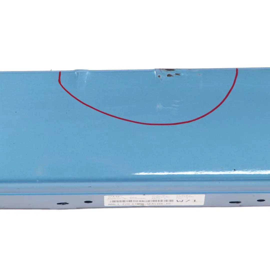 BMW F20 Sill Strip Side Skirt Left N/S Seaside Blue Metallic - C1R - SKU 7293553-SBM - Part number 7293553