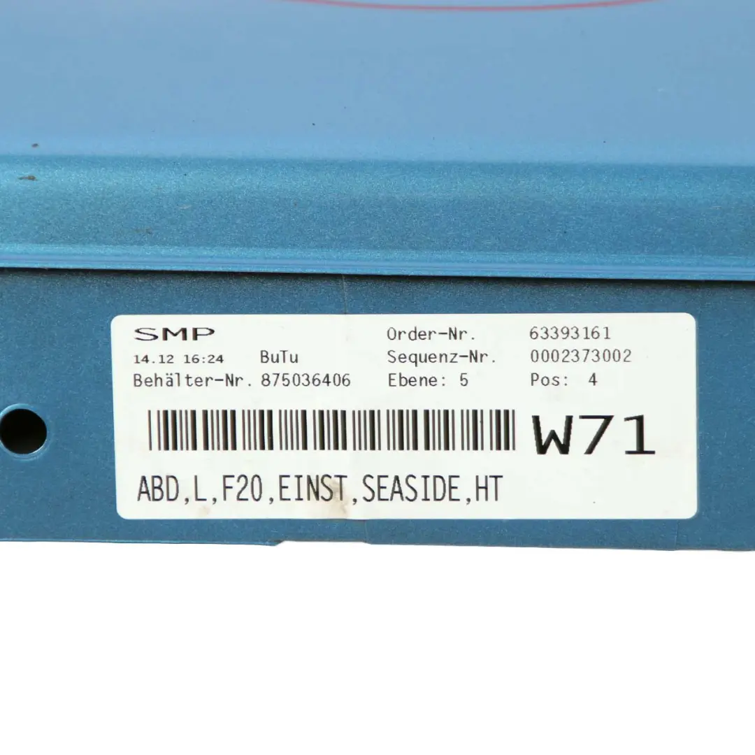 BMW F20 Sill Strip Side Skirt Left N/S Seaside Blue Metallic - C1R - SKU 7293553-SBM - Part number 7293553