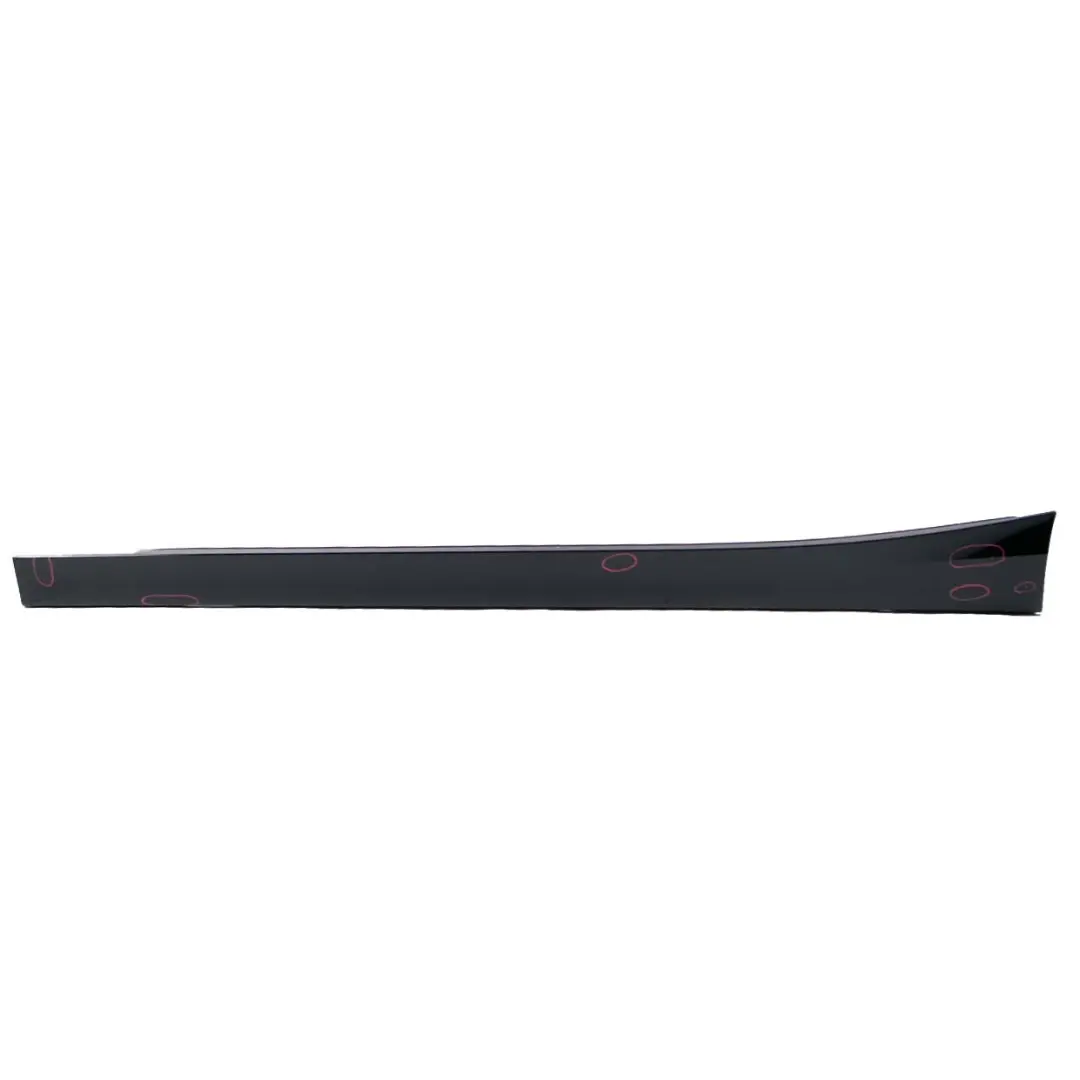 BMW 1 F20 Sill Strip Side Skirt Left N/S Schwarz 2 Black - 668 - SKU 7293553-SCH - Part number 7293553