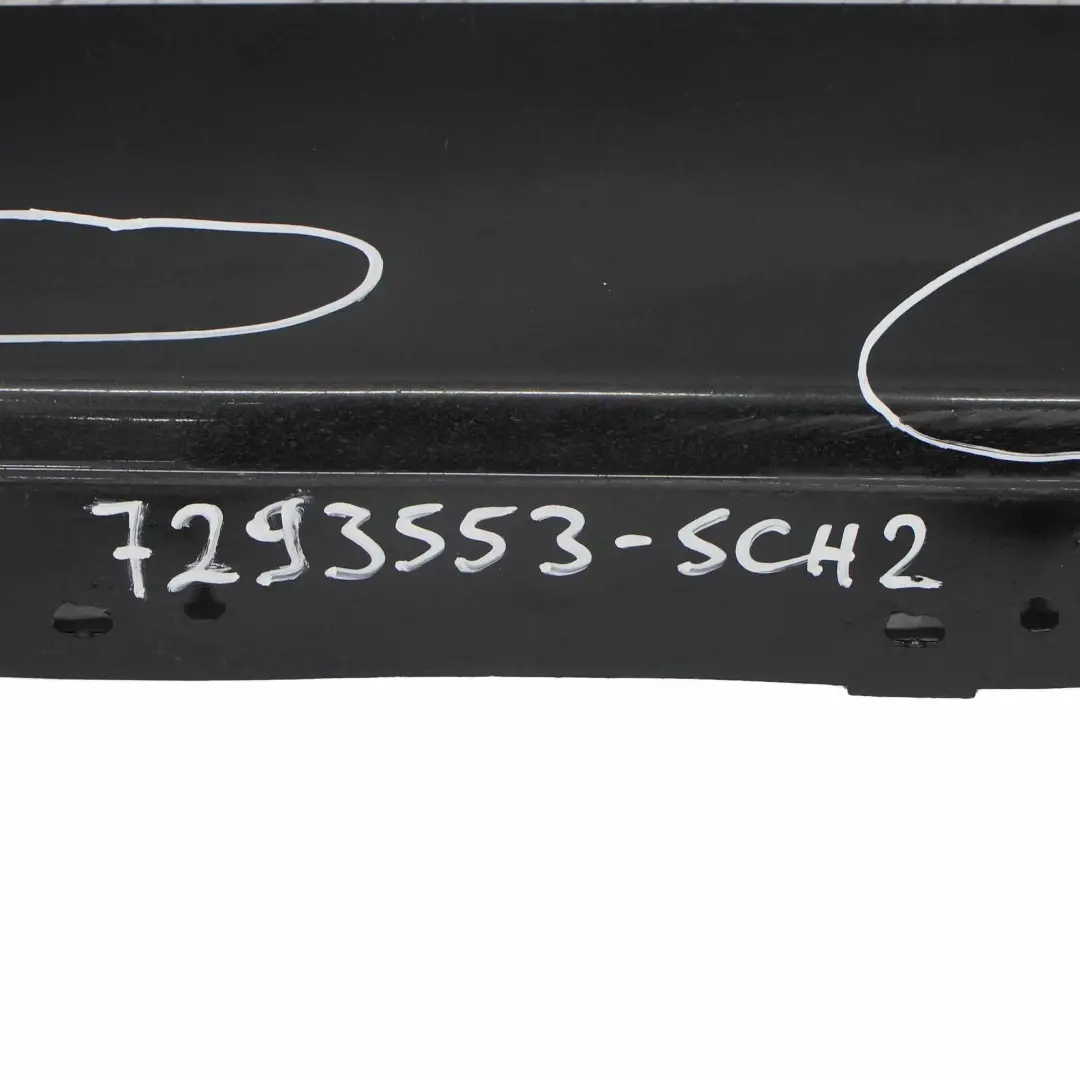  Faldón lateral BMW F20 Listón Revestimiento Izquierdo N/S Schwarz 2 Negro - 668 - SKU 7293553-SCH2 - Número de pieza 7293553