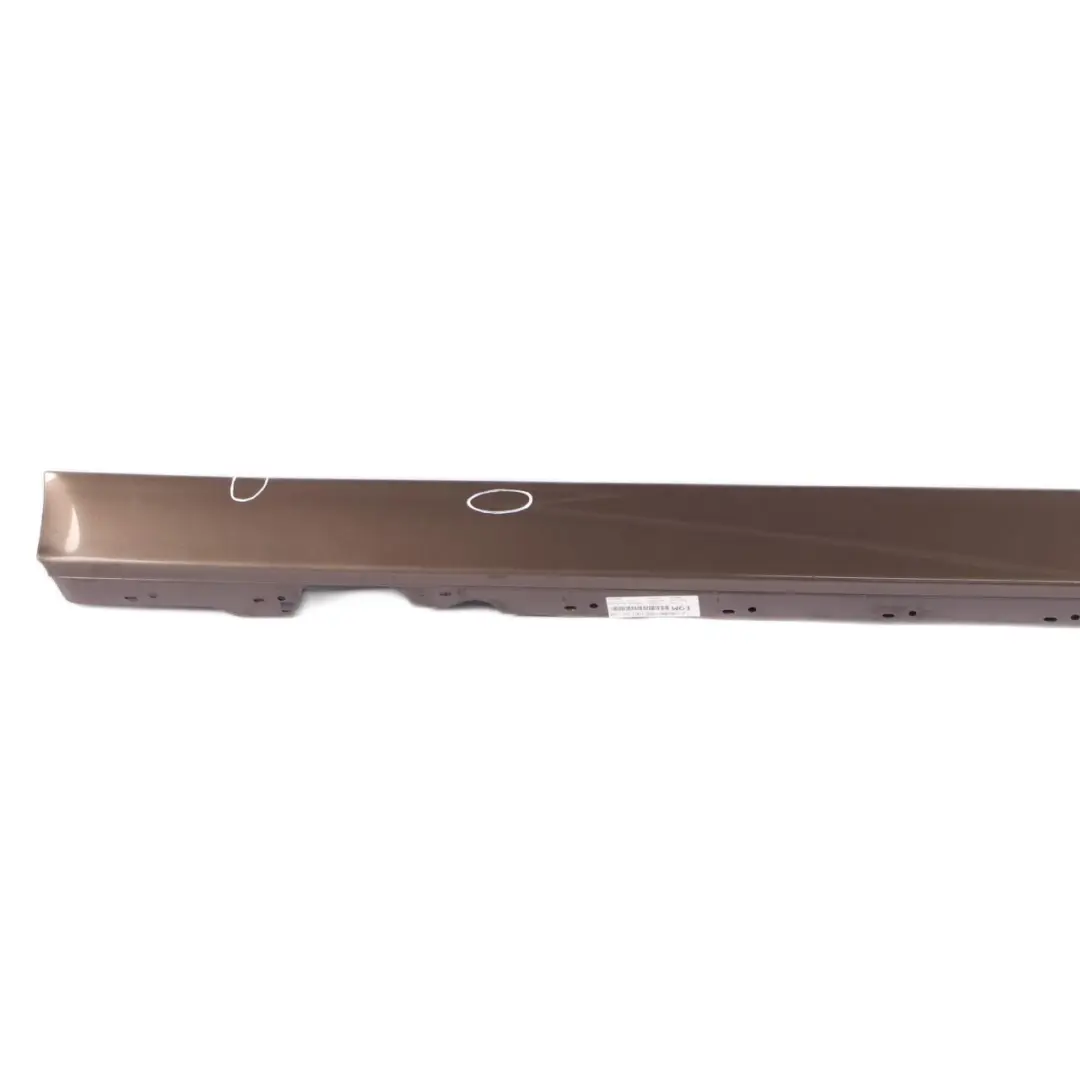 Side Skirt Door Sill Strip Cover Left N/S Sparkling Bronze Metallic B06 to BMW F20 with Part number 7293553 BMW F20 Side Skirt Door Sill Strip Cover Left N/S Sparkling Bronze Metallic B06 - SKU 7293553-SPB - Part number 7293553