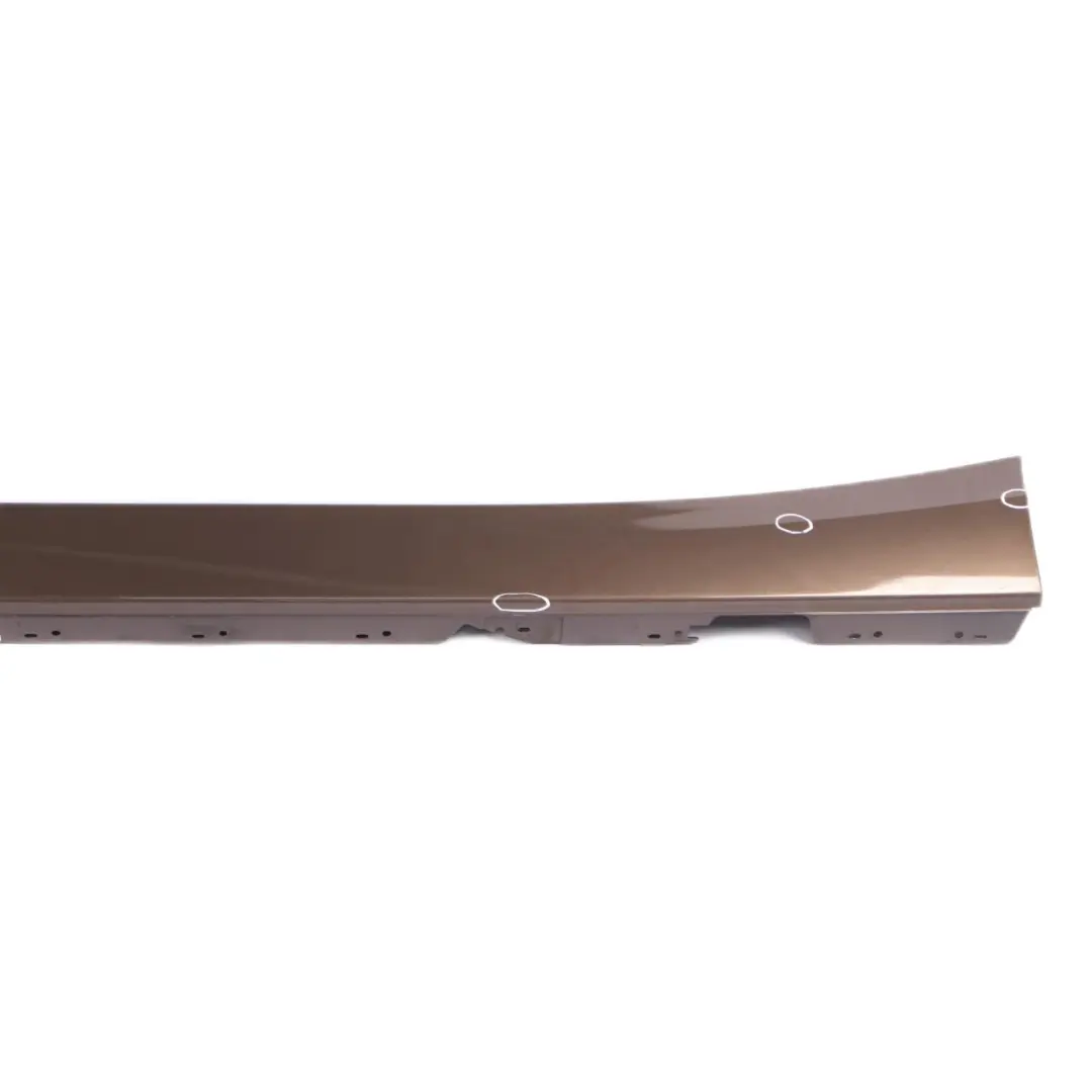 Side Skirt Door Sill Strip Cover Left N/S Sparkling Bronze Metallic B06 to BMW F20 with Part number 7293553 BMW F20 Side Skirt Door Sill Strip Cover Left N/S Sparkling Bronze Metallic B06 - SKU 7293553-SPB - Part number 7293553