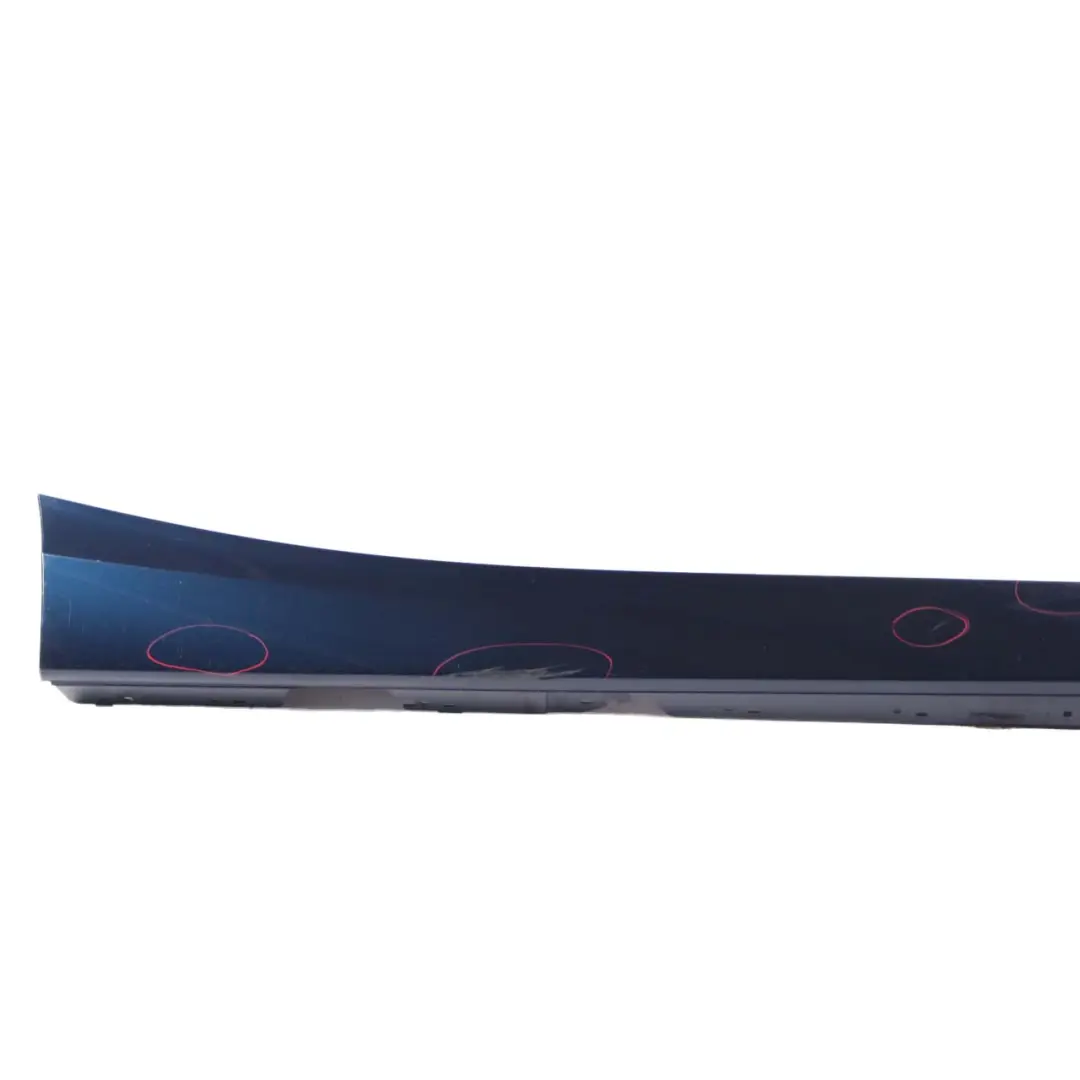 BMW F20 Sill Strip Side Skirt Right O/S Tiefseeblau Deep Sea Blue Metallic - A76 - SKU 7293554-DSB1 - Part number 7293554