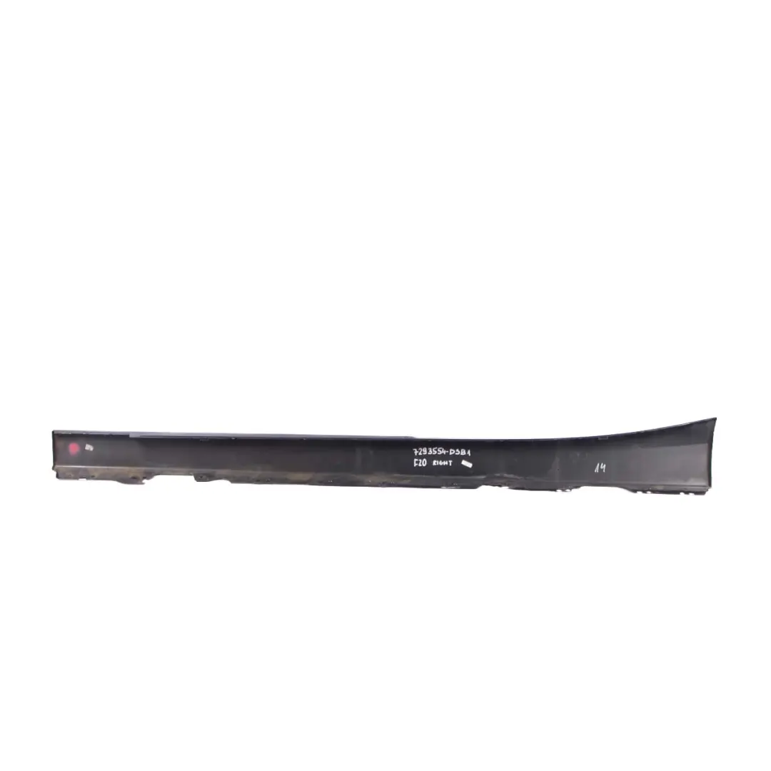 Sill Strip Side Skirt Right O/S Tiefseeblau Deep Sea Blue Metallic - A76 to BMW F20 with Part number 7293554 BMW F20 Sill Strip Side Skirt Right O/S Tiefseeblau Deep Sea Blue Metallic - A76 - SKU 7293554-DSB1 - Part number 7293554