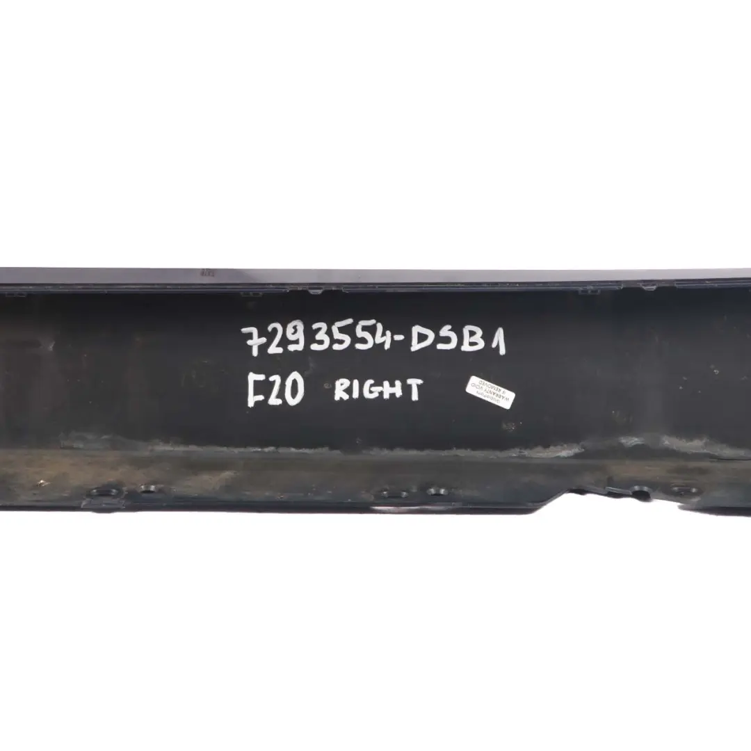 Sill Strip Side Skirt Right O/S Tiefseeblau Deep Sea Blue Metallic - A76 to BMW F20 with Part number 7293554 BMW F20 Sill Strip Side Skirt Right O/S Tiefseeblau Deep Sea Blue Metallic - A76 - SKU 7293554-DSB1 - Part number 7293554