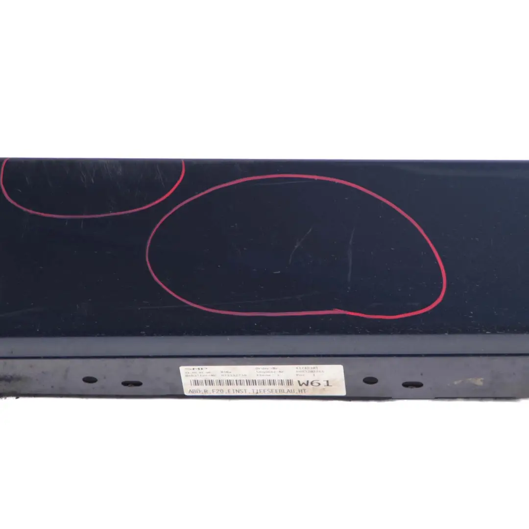 BMW F20 Listwa Progowa Prawa Tiefseeblau Niebieski Metalik - A76 - SKU 7293554-DSB1 - Numer Części 7293554