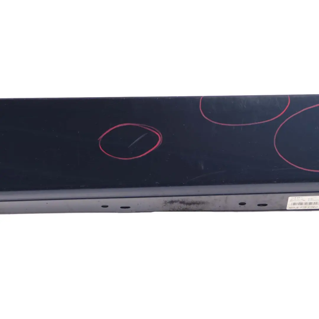 BMW F20 Sill Strip Side Skirt Right O/S Tiefseeblau Deep Sea Blue Metallic - A76 - SKU 7293554-DSB1 - Part number 7293554