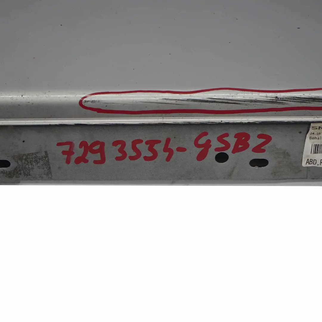 Striscia davanzale laterale destra Glacier Silber Argento Metallic - A83 per BMW F20 con numero di parte 7293554 BMW F20 Striscia davanzale laterale destra Glacier Silber Argento Metallic - A83 - SKU 7293554-GSB2 - Numero di parte 7293554