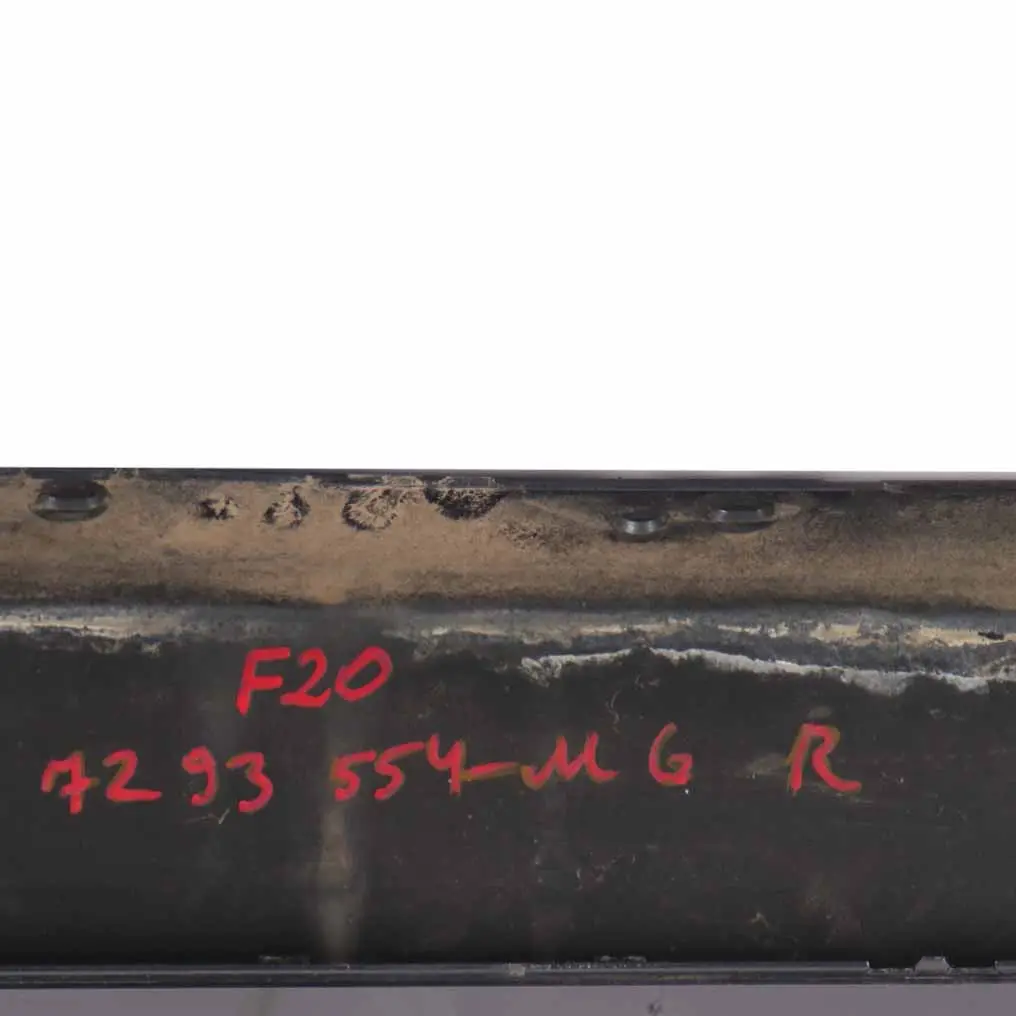 BMW F20 Sill Strip Side Skirt Right O/S Mineral Grau Grey Metallic - B39 - SKU 7293554-MG4 - Part number 7293554