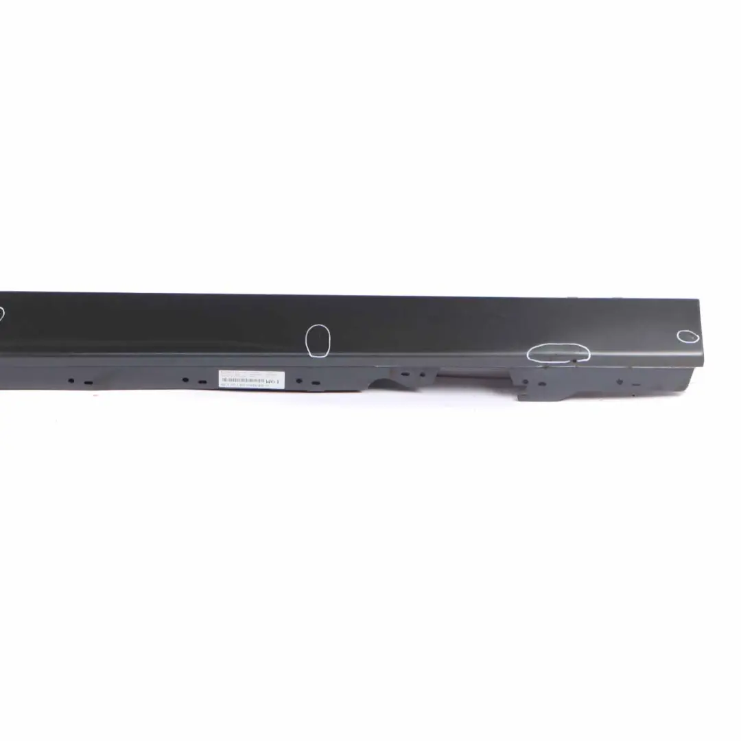 BMW F20 Sill Strip Side Skirt Right O/S Mineral Grau Grey Metallic - B39 - SKU 7293554-MG4 - Part number 7293554