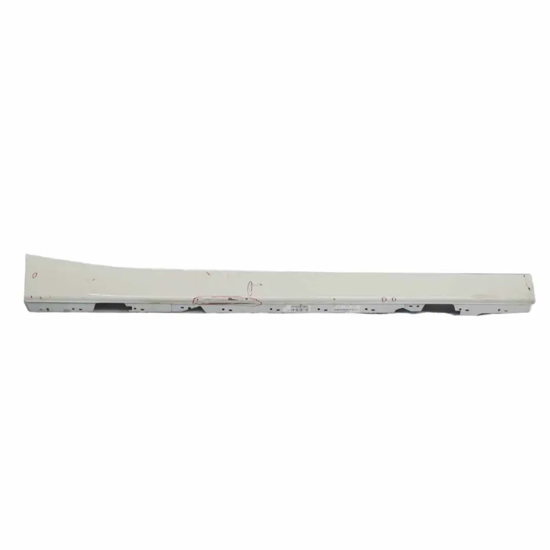 BMW F20 Sill Strip Side Skirt Right O/S Mineralweiss Mineral White - A96 - SKU 7293554-MW2 - Part number 7293554