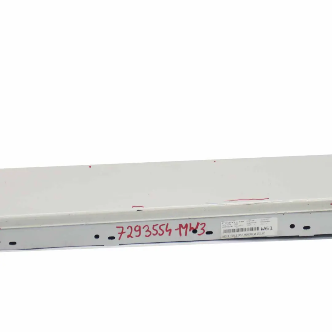 BMW F20 Sill Strip Faldón Lateral Derecho Mineralweiss Blanco Mineral A96 - SKU 7293554-MW3 - Número de pieza 7293554