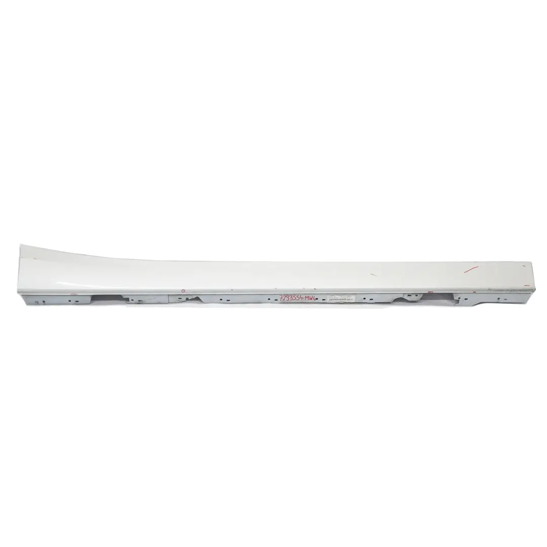 BMW F20 Striscia davanzale Gonna laterale destra Mineralweiss Mineral White A96 - SKU 7293554-MW4 - Numero di parte 7293554