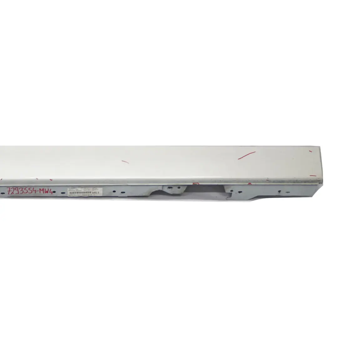 BMW F20 Striscia davanzale Gonna laterale destra Mineralweiss Mineral White A96 - SKU 7293554-MW4 - Numero di parte 7293554