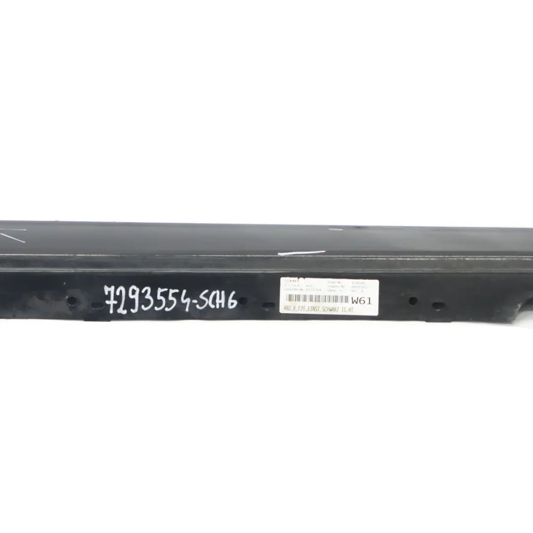 BMW F20 Jupes latérales Bande de seuil Panneau droit Schwarz 2 Black - 668 - SKU 7293554-SCH6 - Numéro de pièce 7293554