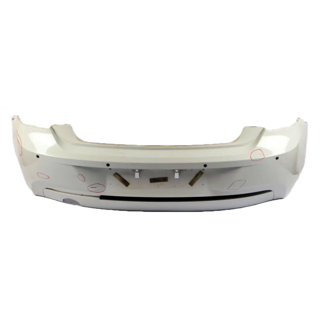 BMW F20 F21 Rear Bumper Trim Panel Sport Line Alpine White Alpinweiss 3 - 300 - SKU 7293569-AW - Part number 7293569