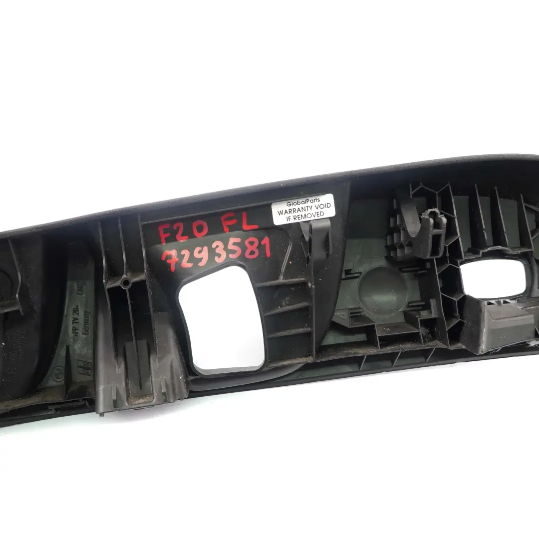 Osłona przełączników fotela lewa do BMW F20 F30 o numerze 7293581 BMW F20 F30 Osłona przełączników fotela lewa - SKU 7293581 - Numer Części 7293581