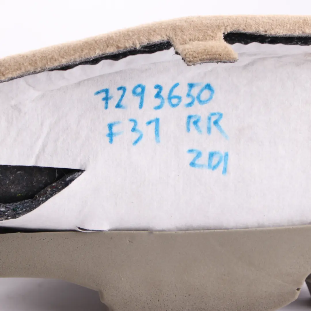 Trunk Trim BMW F31 Touring Cover Rear Right O/S Boot Lateral Panel to with Part number 7293650 Trunk Trim BMW F31 Touring Cover Rear Right O/S Boot Lateral Panel - SKU 7293650 - Part number 7293650