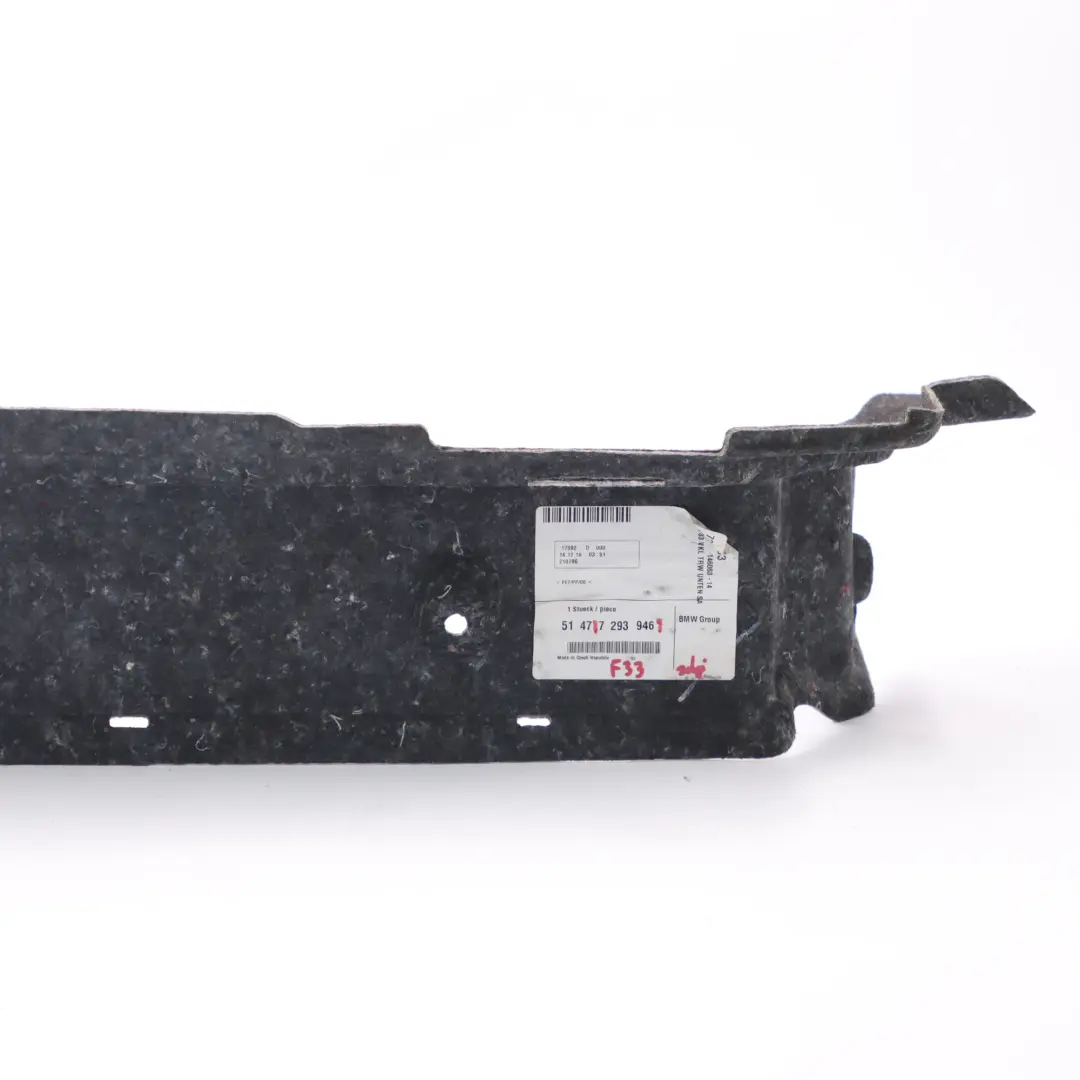 Tapa inferior del panel de separación del maletero para BMW F33 F83 M4 Cabrio con número de pieza 7293946 BMW F33 F83 M4 Cabrio Tapa inferior del panel de separación del maletero - SKU 7293946 - Número de pieza 7293946