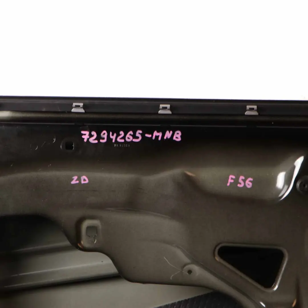 Door Front Left N/S Midnight Black Metallic - A94 to Mini F56 F57 with Part number 7294265 Mini F56 F57 Door Front Left N/S Midnight Black Metallic - A94 - SKU 7294265-MNB - Part number 7294265
