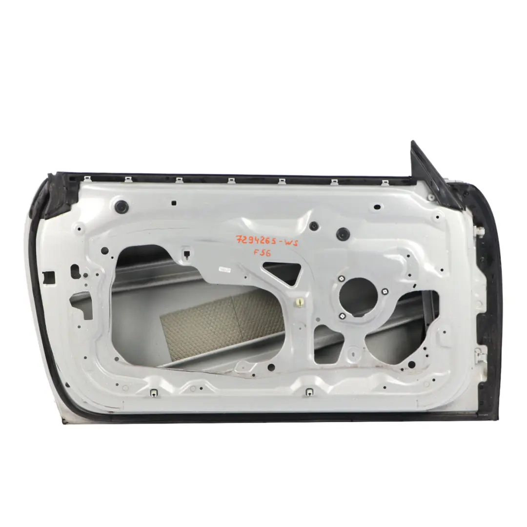Door Front Left N/S White Silver Metallic - A62 to Mini F56 F57 with Part number 7294265 Mini F56 F57 Door Front Left N/S White Silver Metallic - A62 - SKU 7294265-WS - Part number 7294265