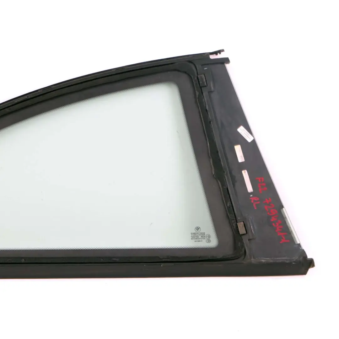 Left N/S Side Quarter Window Glass Fixed Green AS2 to BMW 2 Series F22 Coupe Rear with Part number 7294341 BMW 2 Series F22 Coupe Rear Left N/S Side Quarter Window Glass Fixed Green AS2 - SKU 7294341-1 - Part number 7294341