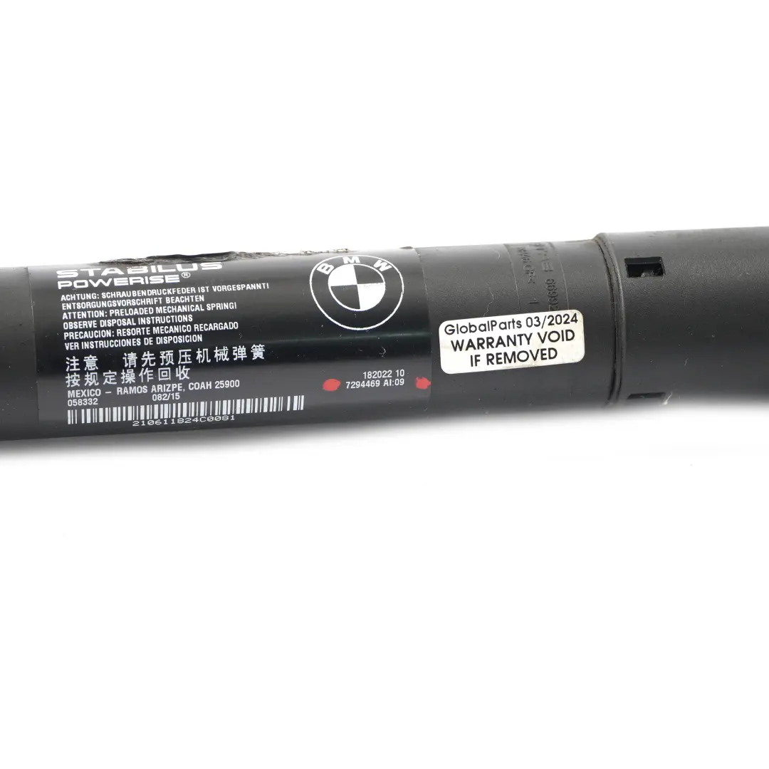 Couvercle de Coffre Vérin Electrique Entraînement Gauche pour BMW X5 F15 à propos du numéro de pièce 7294469 BMW X5 F15 Couvercle de Coffre Vérin Electrique Entraînement Gauche - SKU 7294469 - Numéro de pièce 7294469