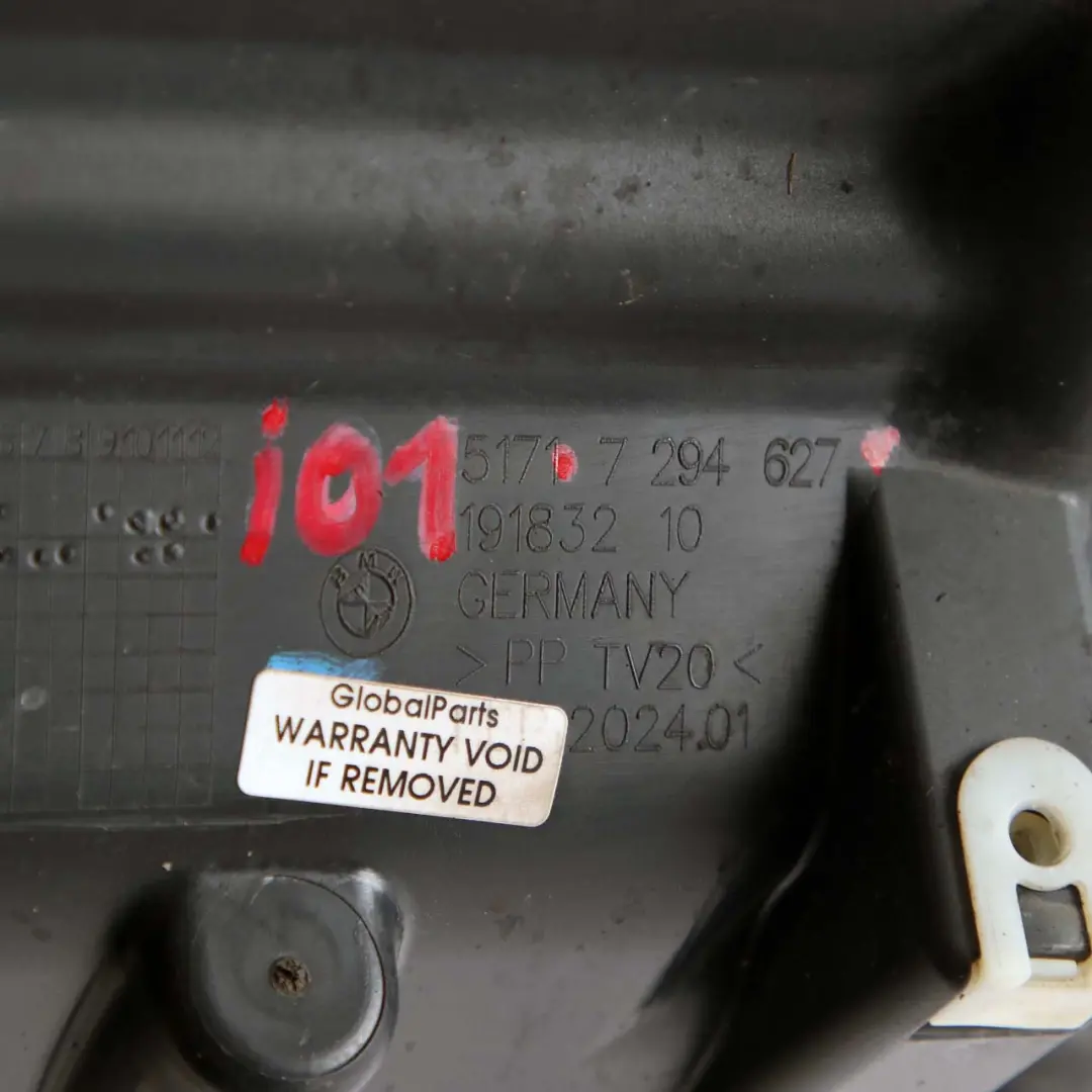 Front Centre Radiator Air Duct Support Radiator Lower Bottom to BMW i3 I01 with Part number 7294627 BMW i3 I01 Front Centre Radiator Air Duct Support Radiator Lower Bottom - SKU 7294627 - Part number 7294627