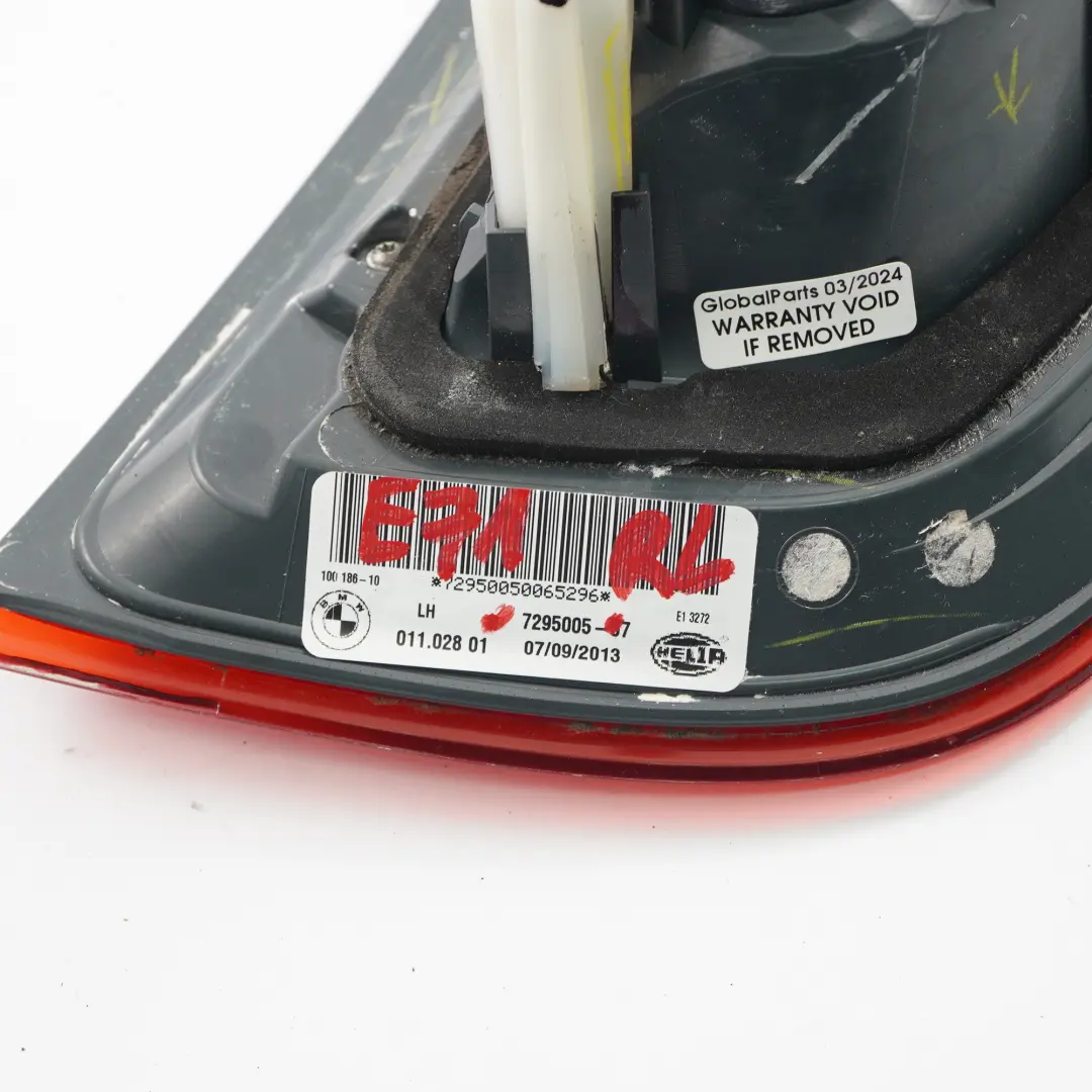 Lampe Arrière Couvercle de Coffre Coffre Lumière Hayon Gauche pour BMW X6 E71 à propos du numéro de pièce 7295005 BMW X6 E71 Lampe Arrière Couvercle de Coffre Coffre Lumière Hayon Gauche - SKU 7295005 - Numéro de pièce 7295005