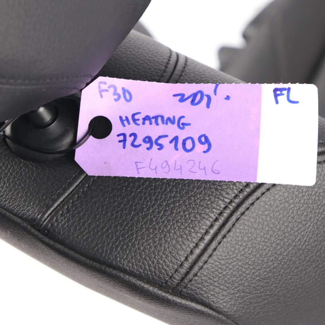 BMW F30 F31 Podgrzewany Skórzany Fotel Przedni Lewy Dakota Schwarz - SKU 7295109-1 - Numer Części 7295109