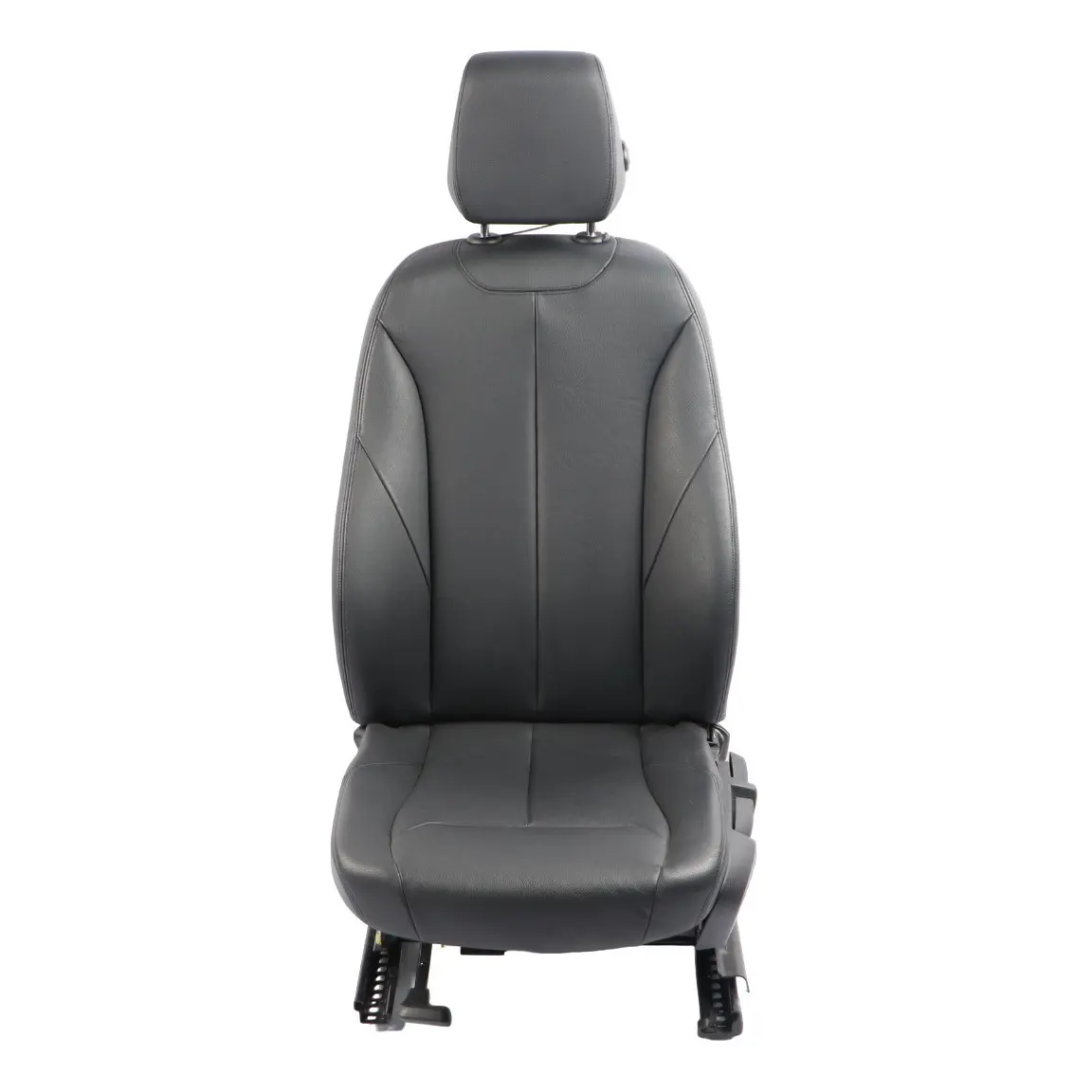 BMW F30 F31 Sedile Riscaldato In Pelle Dakota / Schwarz Nero Anteriore Sinistro