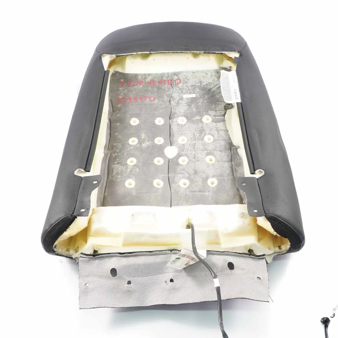 Seat Backrest BMW F20 F30 LCI Front Right O/S Heated Cover Black Leather - SKU 7295110-2 - Part number 7295110
