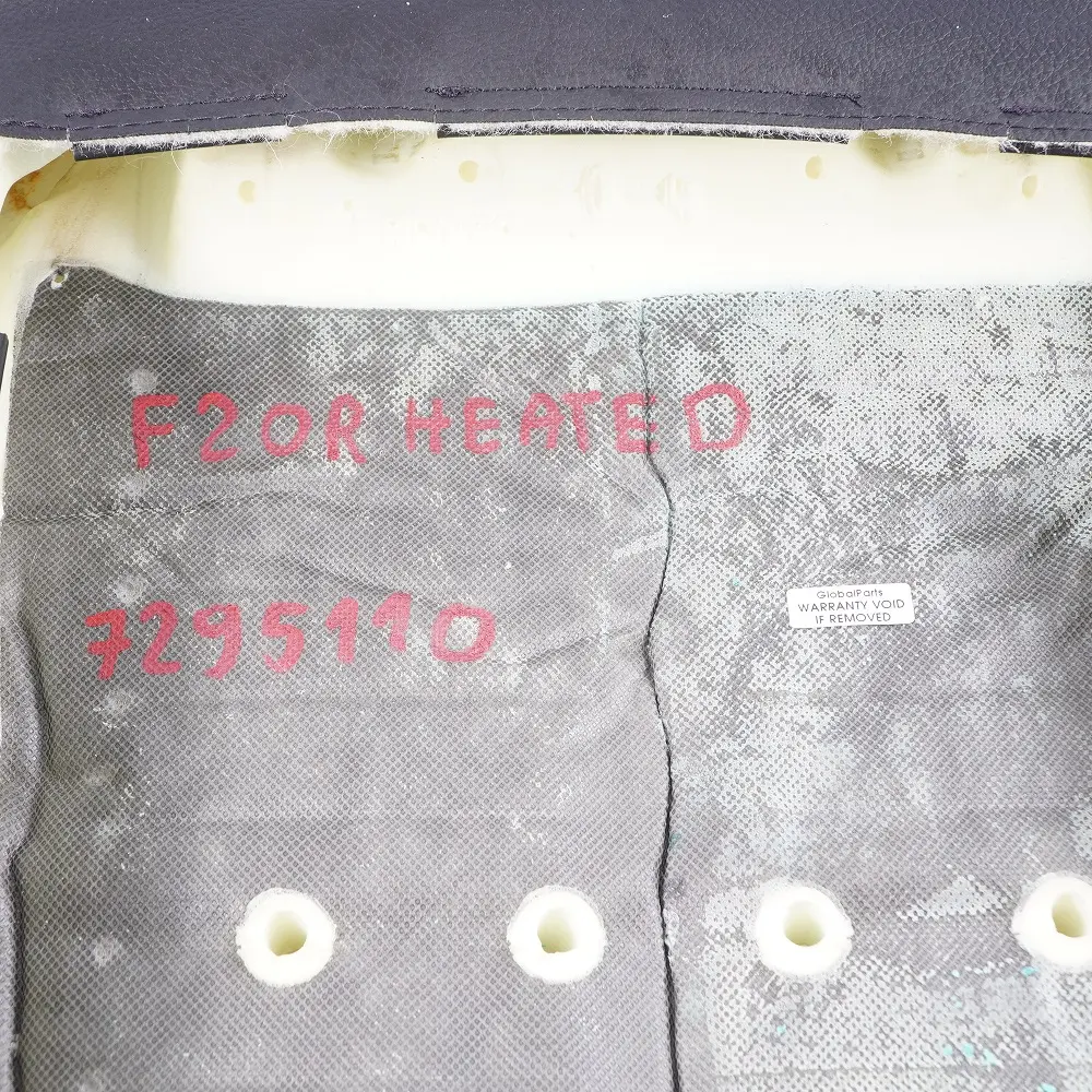 BMW F20 F30 LCI Vordersitz Heizung Rechts Lehne Bezug Leder Schwarz - SKU 7295110-2 - Teilenummer 7295110