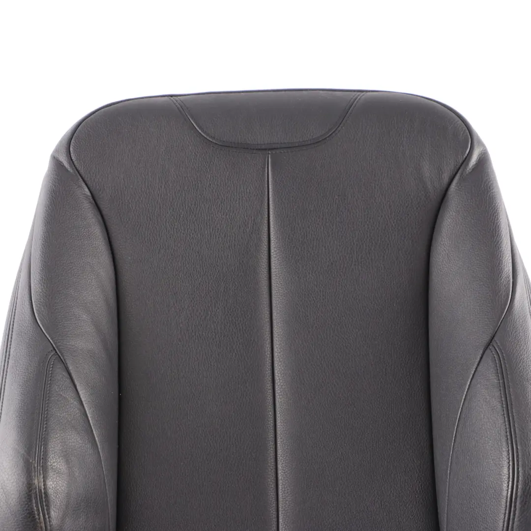Seat Backrest BMW F20 F30 LCI Front Right O/S Heated Cover Black Leather - SKU 7295110-9 - Part number 7295110