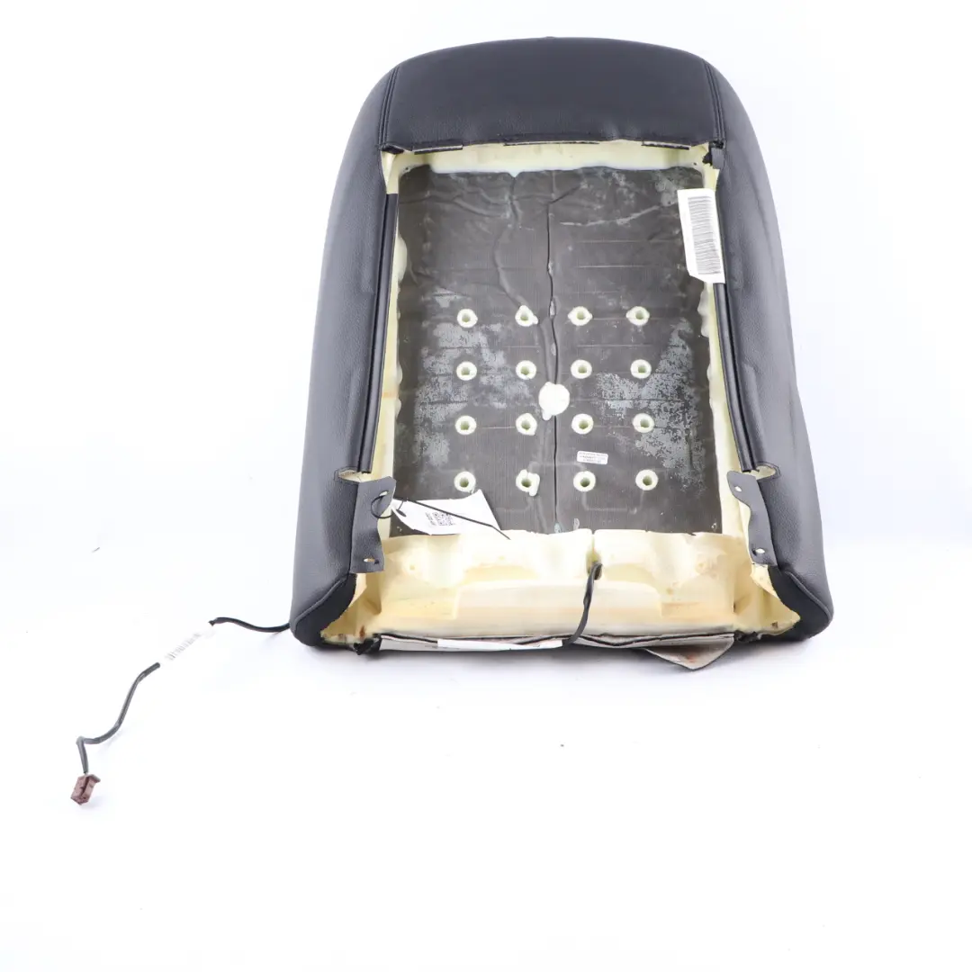 Seat Backrest BMW F20 F30 LCI Front Right O/S Heated Cover Black Leather - SKU 7295110-9 - Part number 7295110