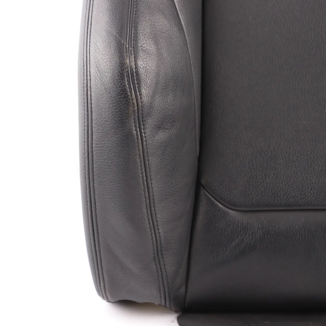 Seat Backrest BMW F20 F30 LCI Front Right O/S Heated Cover Black Leather - SKU 7295110-9 - Part number 7295110