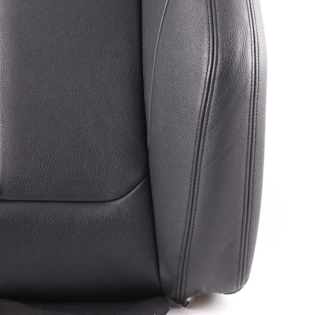 Seat Backrest BMW F20 F30 LCI Front Right O/S Heated Cover Black Leather - SKU 7295110-9 - Part number 7295110