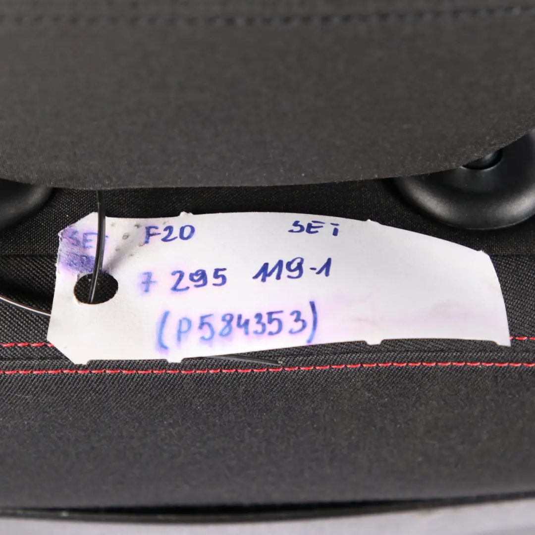 Cloth Fabric Interior Seats Front Rear Seat Anthracite Red Threads to BMW F20 Sport with Part number 7295119 BMW F20 Sport Cloth Fabric Interior Seats Front Rear Seat Anthracite Red Threads - SKU 7295119-1 - Part number 7295119