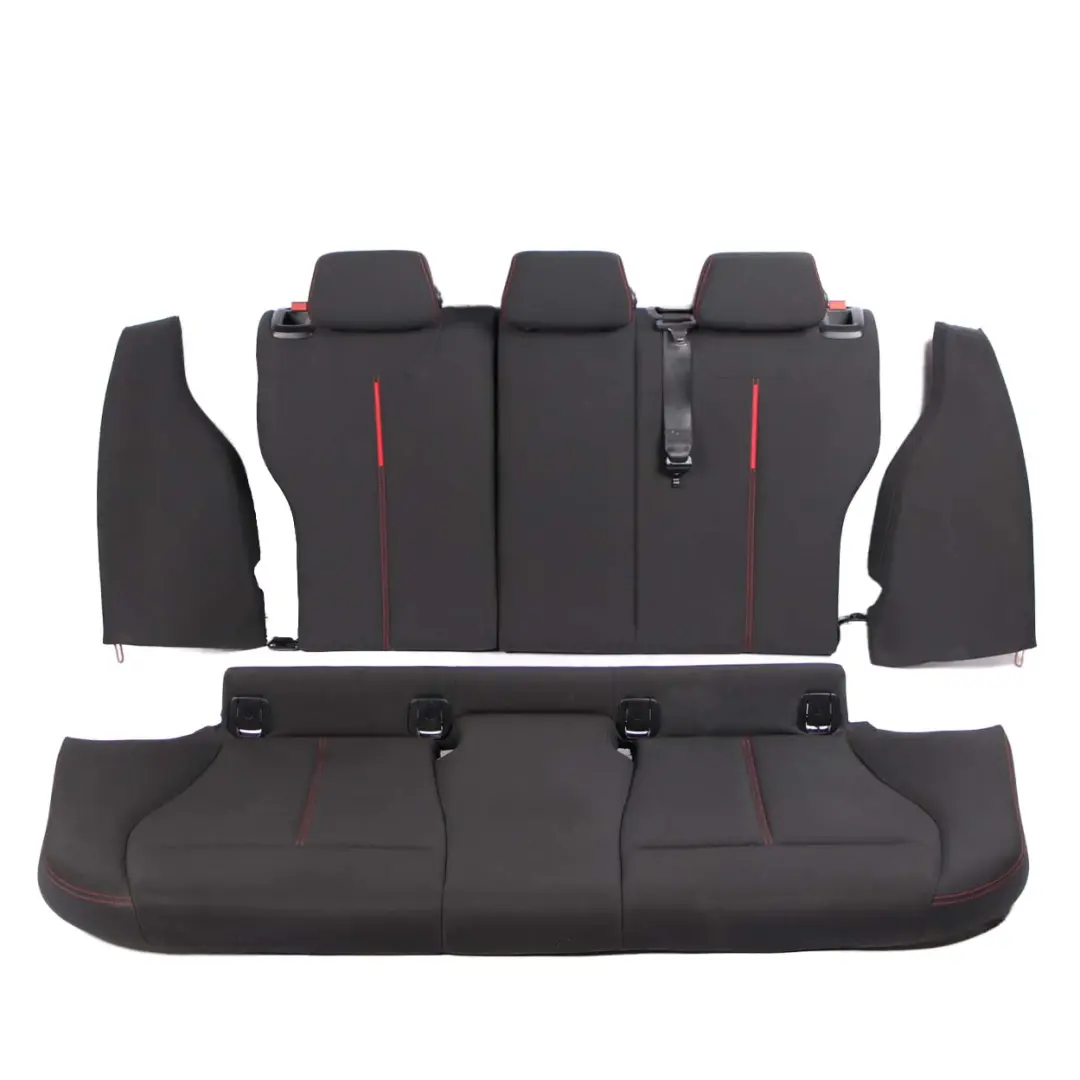 BMW F20 Sport Cloth Fabric Interior Seats Front Rear Seat Anthracite Red Threads - SKU 7295119-1 - Part number 7295119