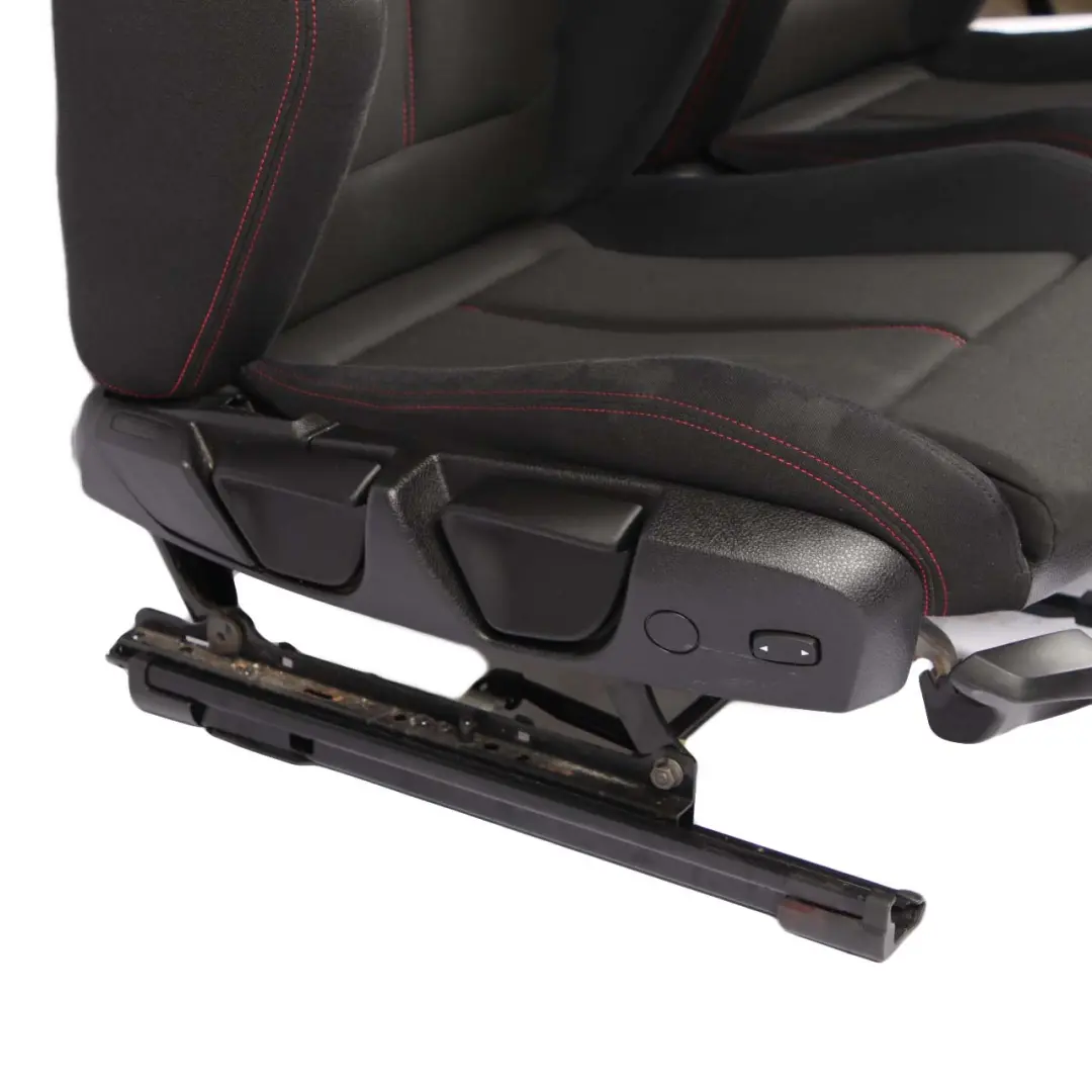 BMW F20 Sport Cloth Fabric Interior Seats Front Rear Seat Anthracite Red Threads - SKU 7295119-1 - Part number 7295119