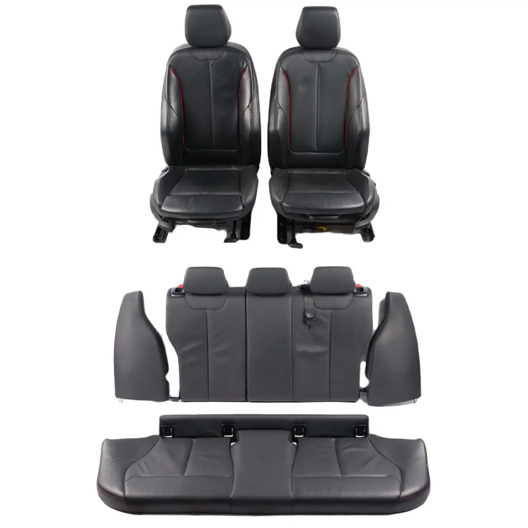 BMW F20 Seats M Sport Heated Black Leather Interior Set Seat with Door Cards - SKU 7295124-1 - Part number 7295124
