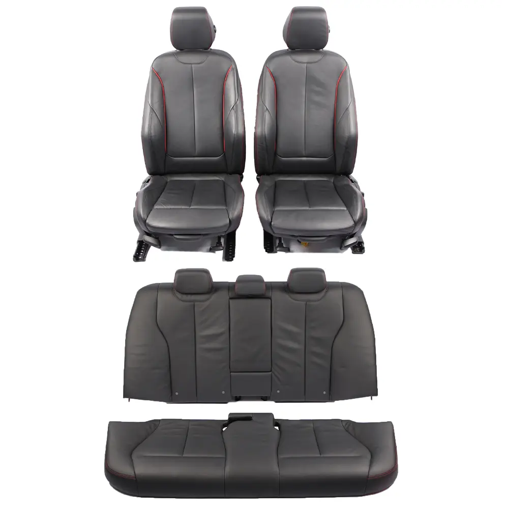 BMW F30 Seats M Sport Heated Black Leather Interior Set Seat with Door Cards - SKU 7295124-2 - Part number 7295124