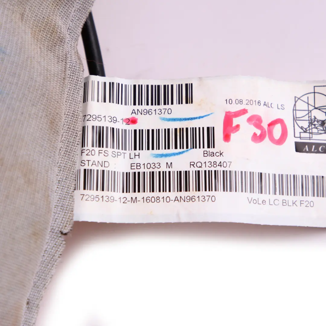 Siège Sport Chauffant Avant Gauche Dossier Cuir pour BMW F20 F30 F31 à propos du numéro de pièce 7295139 BMW F20 F30 F31 Siège Sport Chauffant Avant Gauche Dossier Cuir - SKU 7295139-2 - Numéro de pièce 7295139