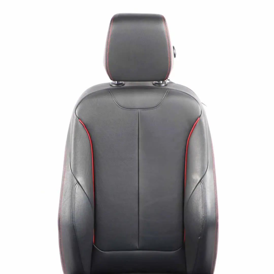  Vordersitz BMW F30 F31 Links Beheizt M-Sport Leder Dakota Schwarz Akcent Rot - SKU 7295143-1 - Teilenummer 7295143