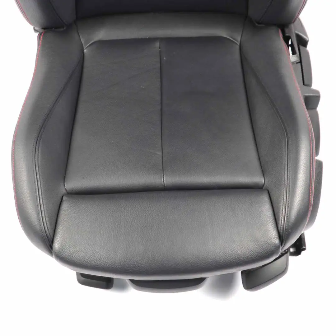  Vordersitz BMW F30 F31 Links Beheizt M-Sport Leder Dakota Schwarz Akcent Rot - SKU 7295143-1 - Teilenummer 7295143