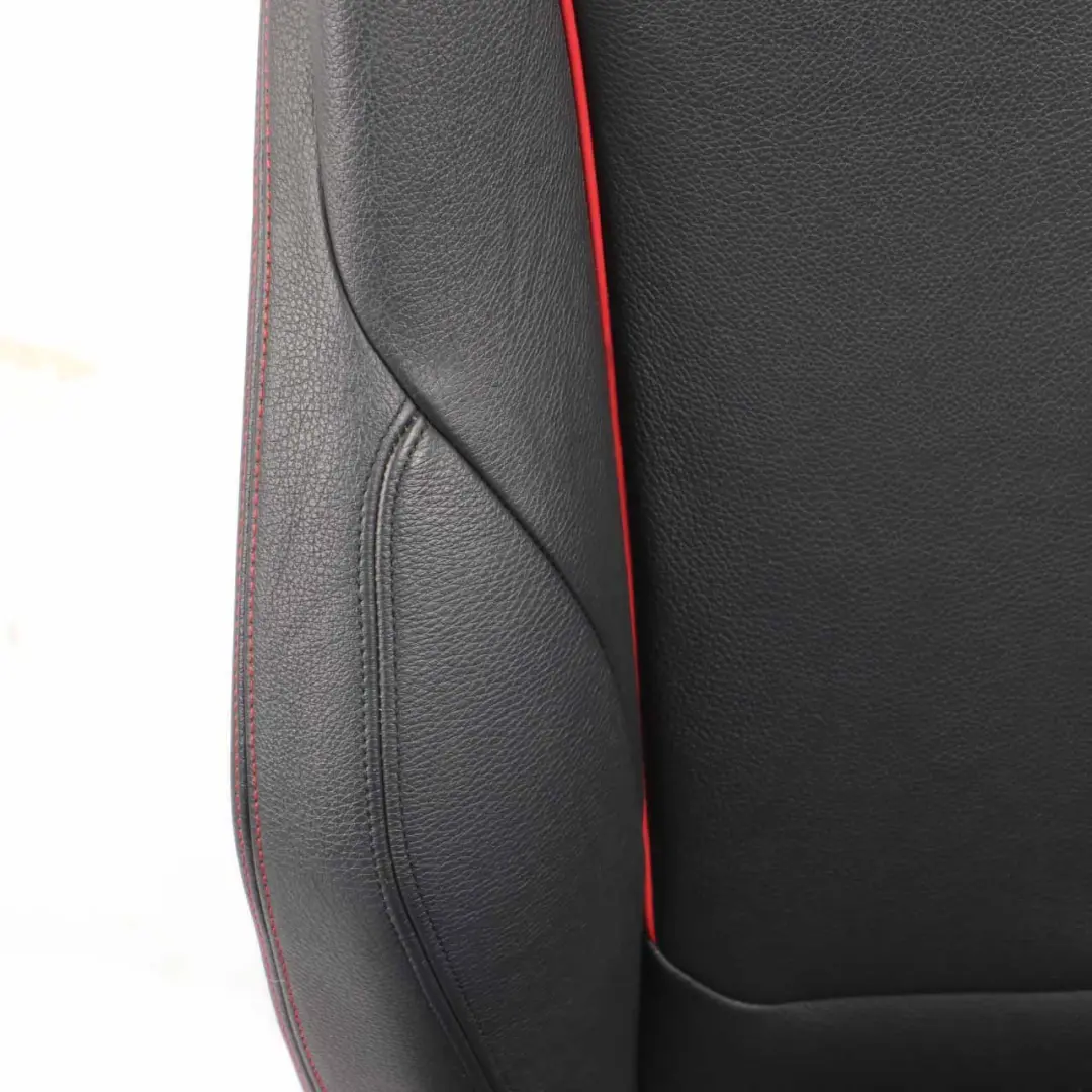  Vordersitz BMW F30 F31 Links Beheizt M-Sport Leder Dakota Schwarz Akcent Rot - SKU 7295143-1 - Teilenummer 7295143